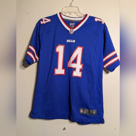 Nike Blue NFL Jersey with Red and White Accents Size Large - Picture 1 of 5